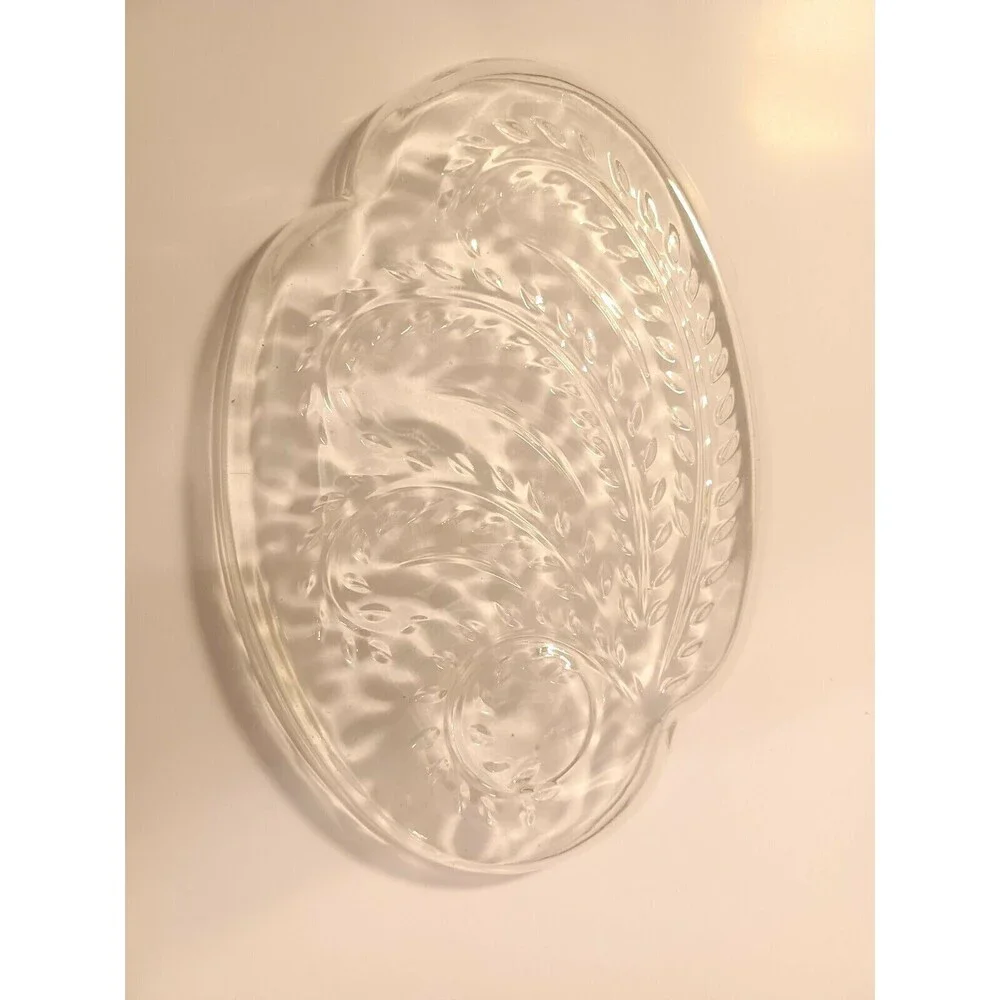 Vintage 1950's Federal Glass Company Snack Tray Set of 3